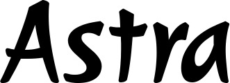 Vorschau des Bootsnamens "Astra" als Schriftzug für "Bootsbeschriftung Klassisch 72"