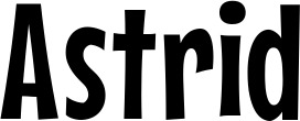 Vorschau des Bootsnamens "Astrid" als Schriftzug für "Bootsbeschriftung Neu 57"