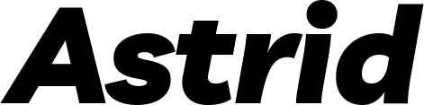 Vorschau des Bootsnamens "Astrid" als Schriftzug für "Bootsbeschriftung Kursiv 06"