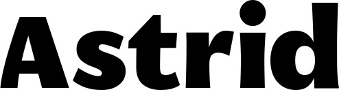 Vorschau des Bootsnamens "Astrid" als Schriftzug für "Bootsbeschriftung Fett 05"