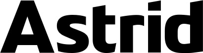 Vorschau des Bootsnamens "Astrid" als Schriftzug für "Bootsbeschriftung Fett 21"
