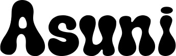 Vorschau des Bootsnamens "Asuni" als Schriftzug für "Bootsbeschriftung Neu 62"