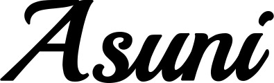 Vorschau des Bootsnamens "Asuni" als Schriftzug für "Style Klassisch 86"