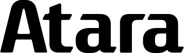 Vorschau des Bootsnamens "Atara" als Schriftzug für "Bootsbeschriftung Fett 22"