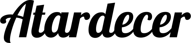 Vorschau des Bootsnamens "Atardecer" als Schriftzug für "Bootsbeschriftung Neu 60"