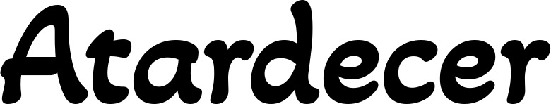 Vorschau des Bootsnamens "Atardecer" als Schriftzug für "Bootsbeschriftung Klassisch 103"