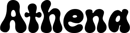 Vorschau des Bootsnamens "Athena" als Schriftzug für "Bootsbeschriftung Neu 62"