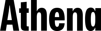 Vorschau des Bootsnamens "Athena" als Schriftzug für "Bootsbeschriftung Fett 25"