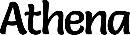 Vorschau des Bootsnamens "Athena" als Schriftzug für "Bootsbeschriftung Klassisch 94"