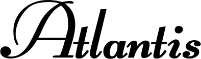 Bootsname 'Atlantis' angezeigt als 'Bootsbeschriftung Klassisch 76-A'