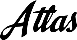 Vorschau des Bootsnamens "Atlas" als Schriftzug für "Style Klassisch 29"