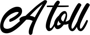 Vorschau des Bootsnamens "Atoll" als Schriftzug für "Bootsbeschriftung Klassisch 102"