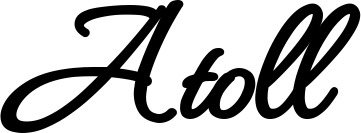 Bootsname 'Atoll' angezeigt als 'Bootsbeschriftung Klassisch 111'