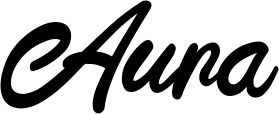 Vorschau des Bootsnamens "Aura" als Schriftzug für "Bootsbeschriftung Klassisch 102"