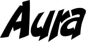 Vorschau des Bootsnamens "Aura" als Schriftzug für "Bootsbeschriftung Klassisch 31"