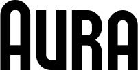 Vorschau des Bootsnamens "Aura" als Schriftzug für "Bootsbeschriftung Neu 43"