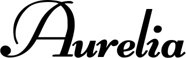 Vorschau des Bootsnamens "Aurelia" als Schriftzug für "Bootsbeschriftung Klassisch 76-A"