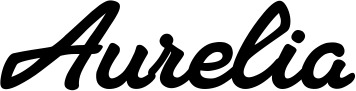 Vorschau des Bootsnamens "Aurelia" als Schriftzug für "Bootsbeschriftung Klassisch 65"