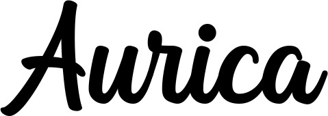 Vorschau des Bootsnamens "Aurica" als Schriftzug für "Style Klassisch 43"