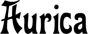 Vorschau des Bootsnamens "Aurica" als Schriftzug für "Bootsbeschriftung Neu 44"