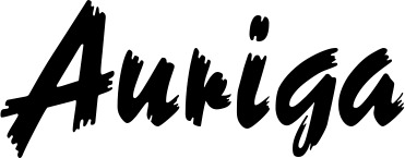 Vorschau des Bootsnamens "Auriga" als Schriftzug für "Bootsbeschriftung Neu 10"