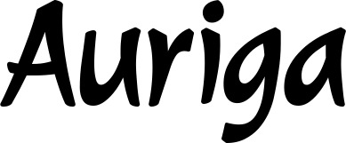 Vorschau des Bootsnamens "Auriga" als Schriftzug für "Bootsbeschriftung Klassisch 72"