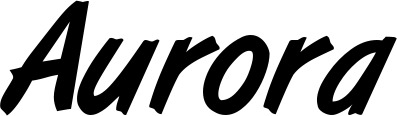 Vorschau des Bootsnamens "Aurora" als Schriftzug für "Bootsbeschriftung Klassisch 38"