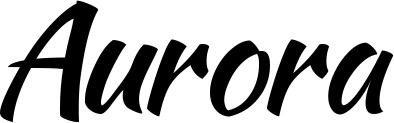 Vorschau des Bootsnamens "Aurora" als Schriftzug für "Bootsbeschriftung Klassisch 73"
