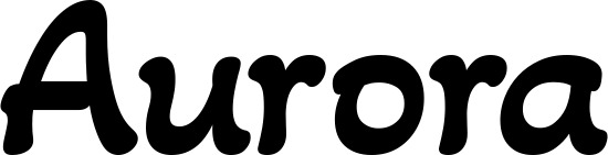 Vorschau des Bootsnamens "Aurora" als Schriftzug für "Bootsbeschriftung Klassisch 103"