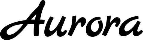 Vorschau des Bootsnamens "Aurora" als Schriftzug für "Bootsbeschriftung Klassisch 77"