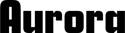 Vorschau des Bootsnamens "Aurora" als Schriftzug für "Bootsbeschriftung Neu 11"