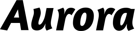 Vorschau des Bootsnamens "Aurora" als Schriftzug für "Bootsbeschriftung Kursiv 01"