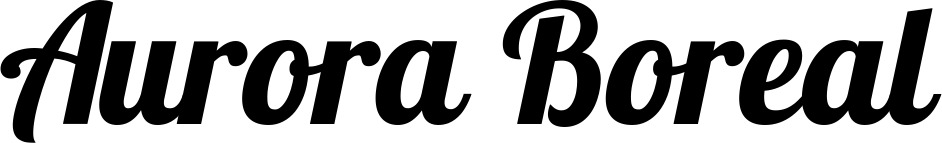 Vorschau des Bootsnamens "Aurora Boreal" als Schriftzug für "Bootsbeschriftung Neu 60"