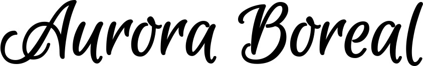 Vorschau des Bootsnamens "Aurora Boreal" als Schriftzug für "Bootsbeschriftung Klassisch 105"