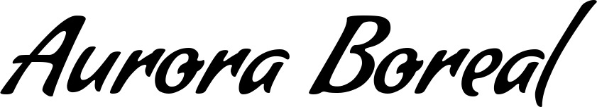 Vorschau des Bootsnamens "Aurora Boreal" als Schriftzug für "Bootsbeschriftung Klassisch 57"