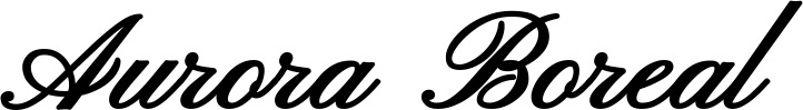 Vorschau des Bootsnamens "Aurora Boreal" als Schriftzug für "Bootsbeschriftung Klassisch 107"