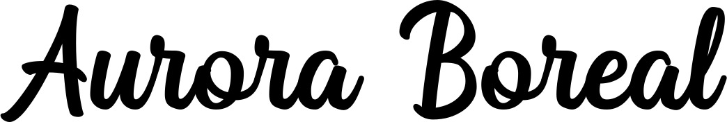 Vorschau des Bootsnamens "Aurora Boreal" als Schriftzug für "Bootsbeschriftung Klassisch 43"