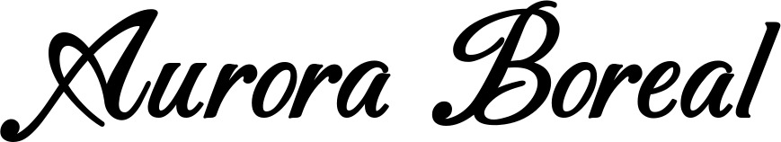 Vorschau des Bootsnamens "Aurora Boreal" als Schriftzug für "Bootsbeschriftung Klassisch 50"