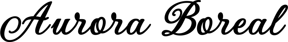Vorschau des Bootsnamens "Aurora Boreal" als Schriftzug für "Bootsbeschriftung Klassisch 69"