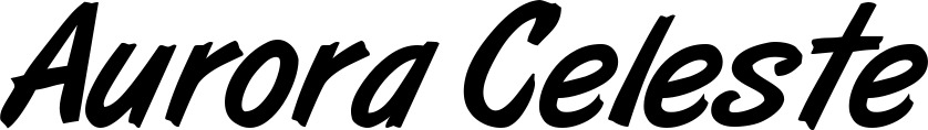 Vorschau des Bootsnamens "Aurora Celeste" als Schriftzug für "Bootsbeschriftung Klassisch 38"