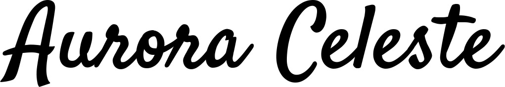 Vorschau des Bootsnamens "Aurora Celeste" als Schriftzug für "Bootsbeschriftung Klassisch 96"