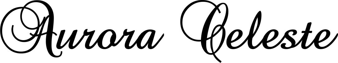 Vorschau des Bootsnamens "Aurora Celeste" als Schriftzug für "Bootsbeschriftung Klassisch 02-A"