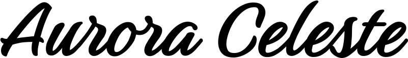 Vorschau des Bootsnamens "Aurora Celeste" als Schriftzug für "Bootsbeschriftung Klassisch 48"