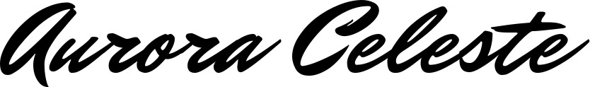 Vorschau des Bootsnamens "Aurora Celeste" als Schriftzug für "Bootsbeschriftung Klassisch 82"