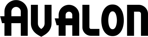 Vorschau des Bootsnamens "Avalon" als Schriftzug für "Bootsbeschriftung Neu 26"