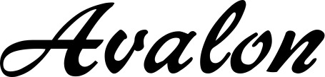 Vorschau des Bootsnamens "Avalon" als Schriftzug für "Bootsbeschriftung Klassisch 12"