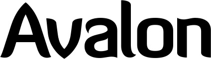 Vorschau des Bootsnamens "Avalon" als Schriftzug für "Style Normal 06"