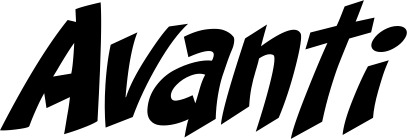 Vorschau des Bootsnamens "Avanti" als Schriftzug für "Bootsbeschriftung Klassisch 31"