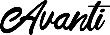 Vorschau des Bootsnamens "Avanti" als Schriftzug für "Bootsbeschriftung Klassisch 102"