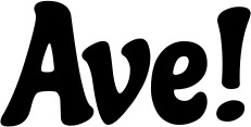 Vorschau des Bootsnamens "Ave!" als Schriftzug für "Bootsbeschriftung Neu 41"